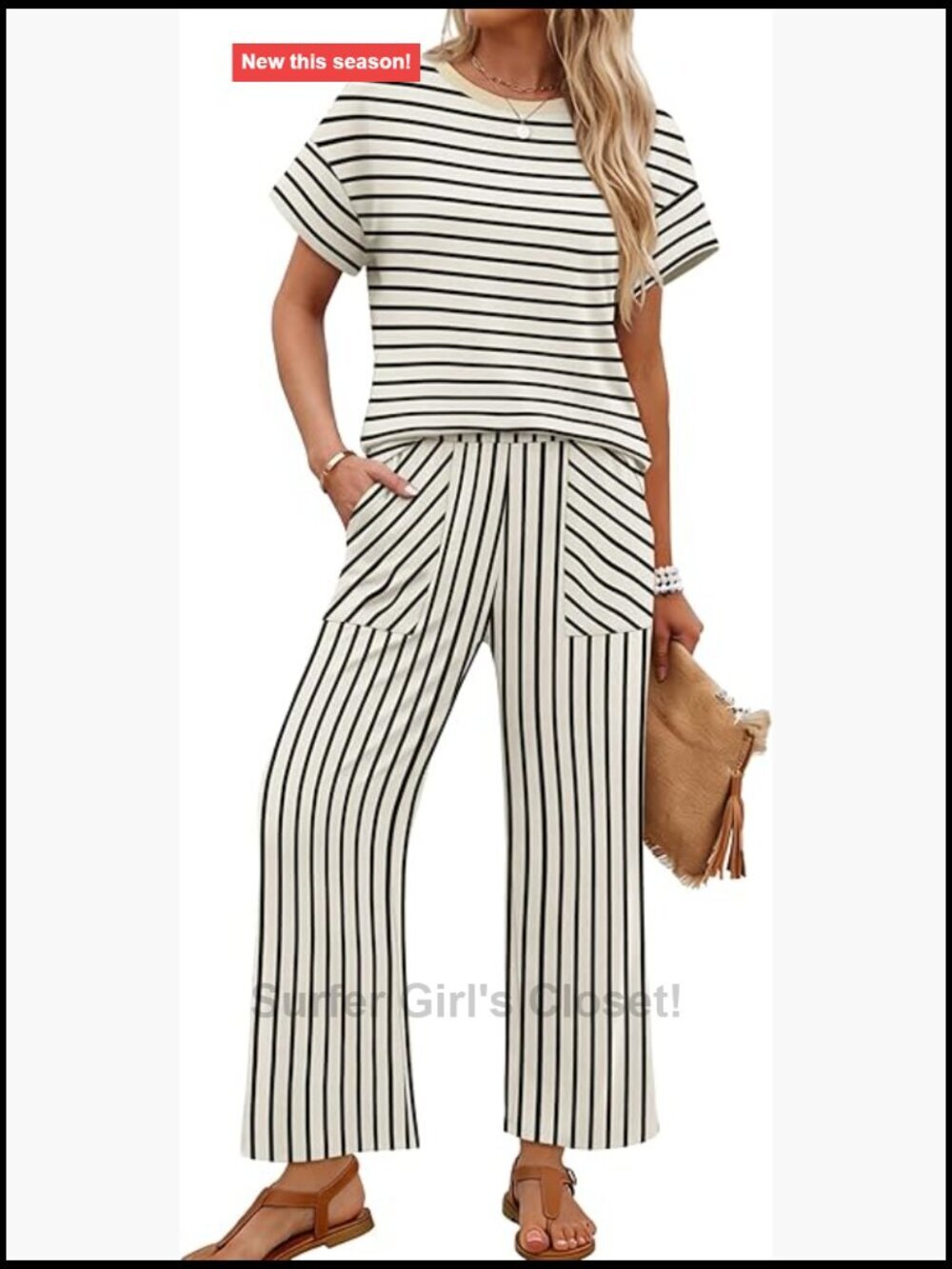 Two Piece Set Wide Leg Pants Set Vacation Matching Lounge Set
